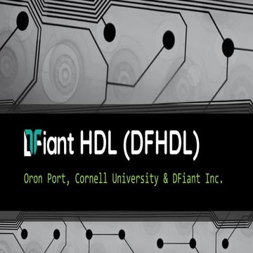 DFiant HDL CIRCT Presentation