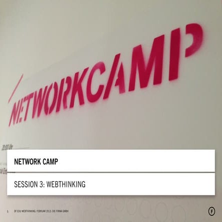 NetworkCamp: webthinking