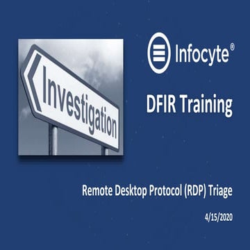 DFIR Training: RDP Triage