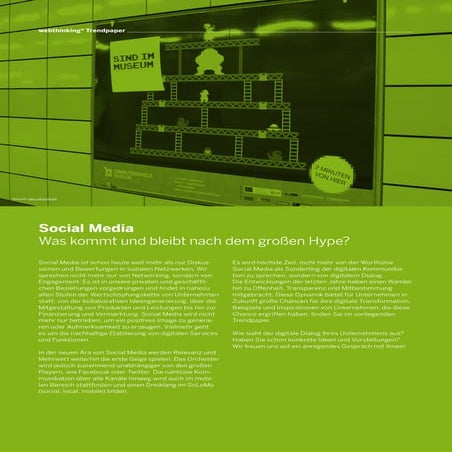 Trendpaper Social Media - Was kommt nach dem Hype?