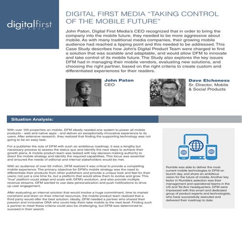 Digital First Media Partners Rumble 