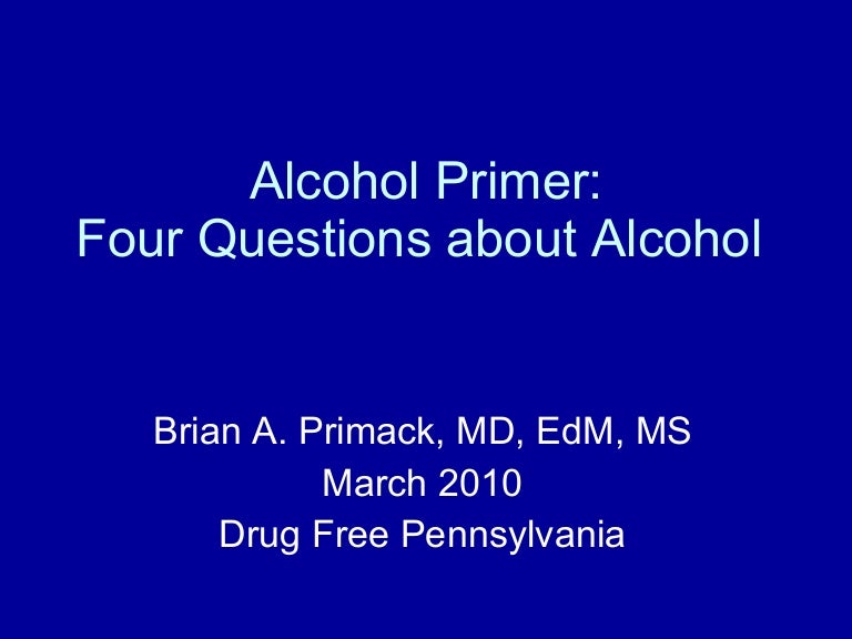 Alcohol Primer