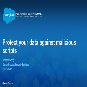 Protect Your Data Against Malicious Scripts