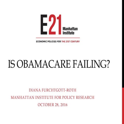 Diana Furchtgott-Roth: "Clinton vs. Trump: The Future of U.S. Health Care" 10...
