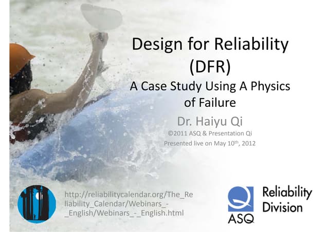DFR a case study using a physics of failure 