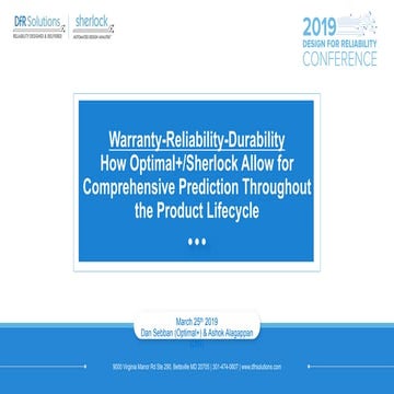 DFR  Conference, March 2019