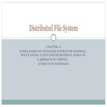 NETWORK FILE SYSTEM | PPT