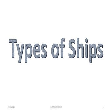 Types of commercial ship 