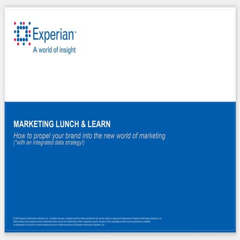 Dfw   marketing lunch and learn - brand projection (10-18-11)