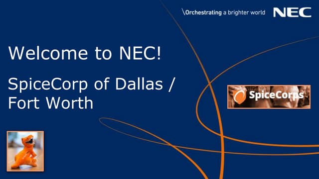 Welcome to NEC! SpiceCorp of Dallas / Fort Worth