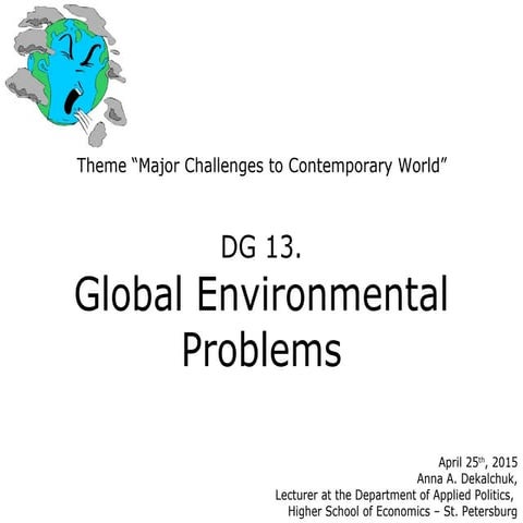 DG13 Environment Issues