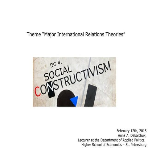 DG4 Social Constructivism