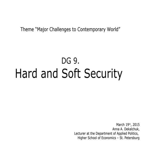 DG9. Hard & Soft Security