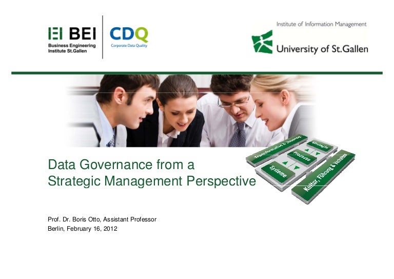 Data Governance From A Strategic Management Perspective