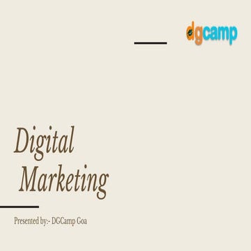 Introduction To Digital Marketing