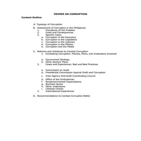 Dgf primer   primer on corruption