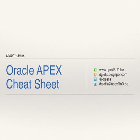 Oracle Interactive Grid Cheat Sheet – WKWI