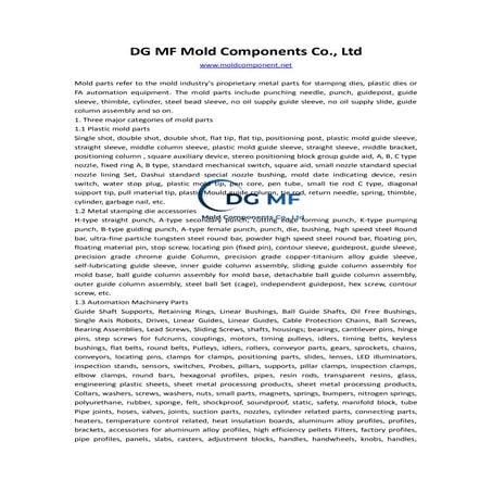Catalogue moulds for precast concrete Moldtech | PDF
