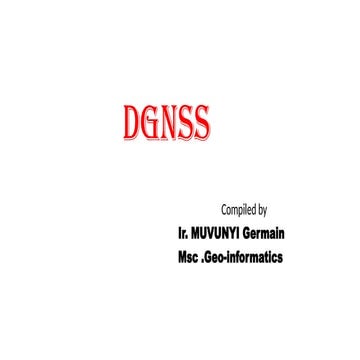 Global Navigation Satellite System ( GNSS ) refers to any satellite constella...