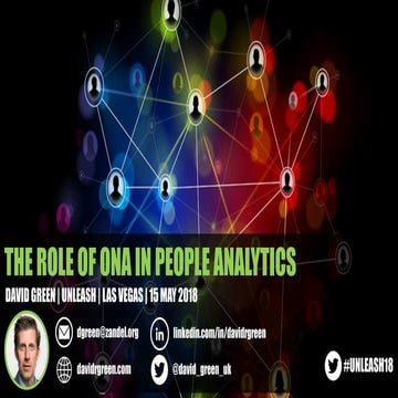 The role of Organisational Network Analysis in People Analytics