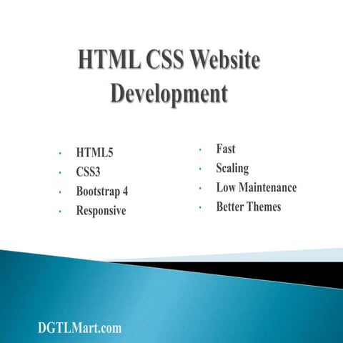 HTML CSS Website Development | PPT