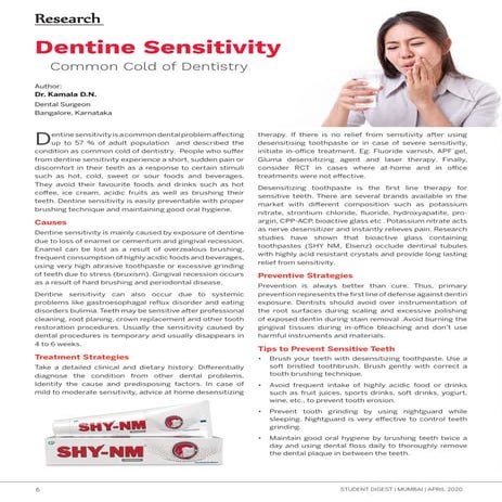 Tooth Sensitivity | PDF