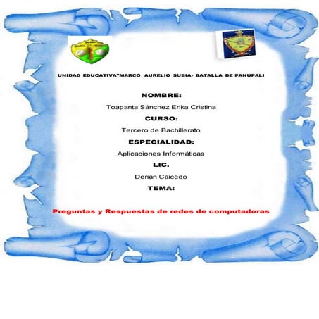 Preguntas y respuestas de topologias de redes