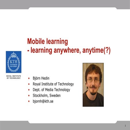 LIKT seminar on mobile learning
