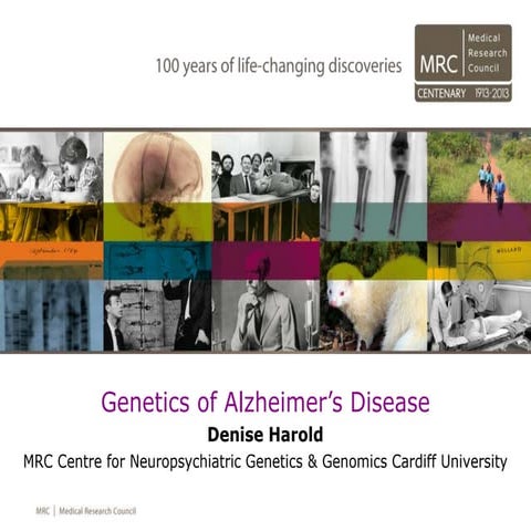 Genetics of Alzheimer’s Disease by Denise Harold
