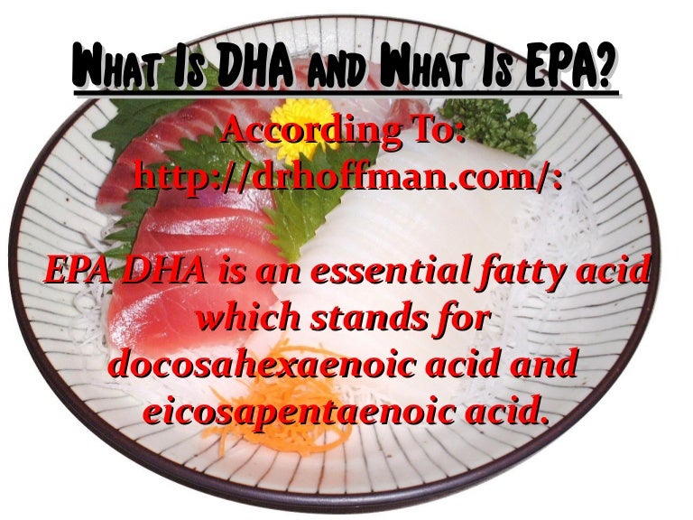 What Are DHA and EPA?