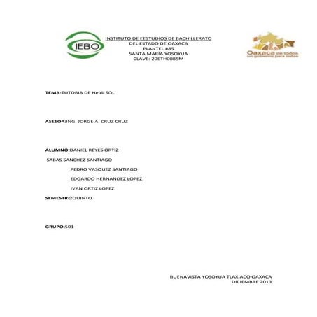 tutorial de Heidy SQL