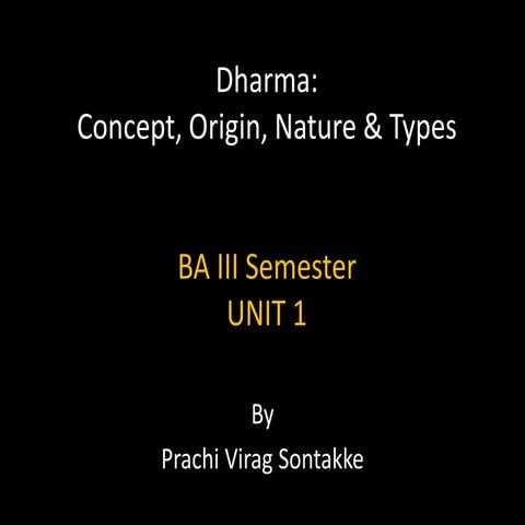 dharm nature and meaning