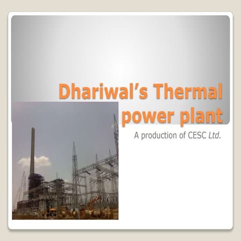 Thermal power plant working