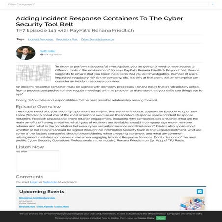 Adding Incident Response Containers To The Cyber Security Tool Belt