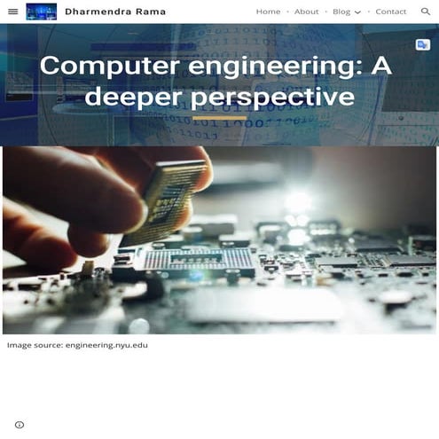 Computer engineering: A deeper perspective