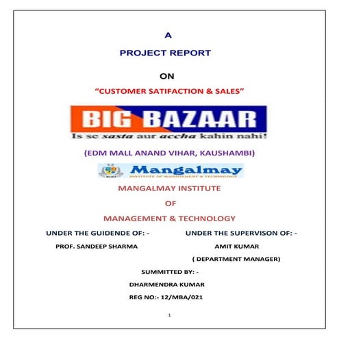 Dharm project big bazaar
