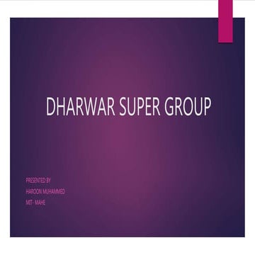 Dharwar super group
