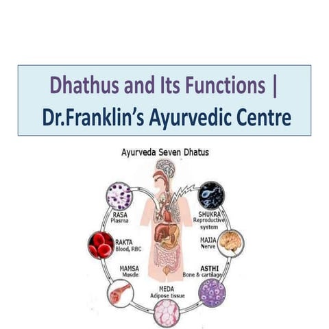 Dhathus and its functions | dr.franklin ayurvedic centre