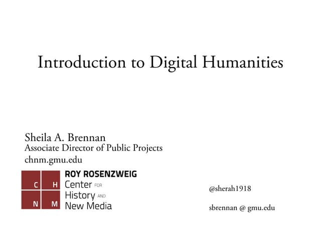 Introduction To Digital Humanities Ppt Introduction To Digital Humanities Ppt