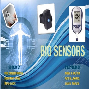 BIO SENSORS BY DHAVAL MAJITHIA AND GROUP
