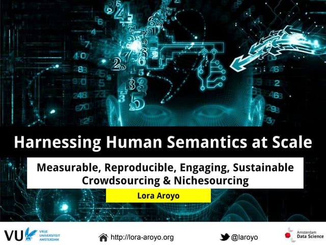 Digital Humanities Benelux 2017: Keynote Lora Aroyo