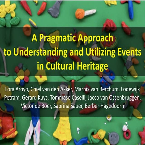 DH Benelux 2017 Panel: A Pragmatic Approach to Understanding and Utilising Events in Cultural Heritage