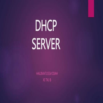 DHCP | PPT