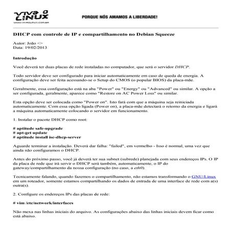 Dhcp com controle_ip_compartilhamento