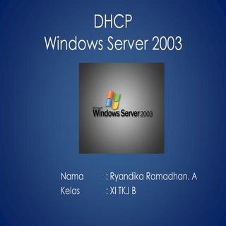 Konfigurasi DHCP Server di Windows ...
