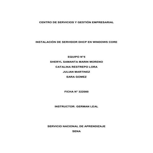 Dhcp en win 2008 core