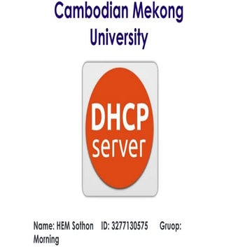 Dhcp server and windows 2012 | PPT