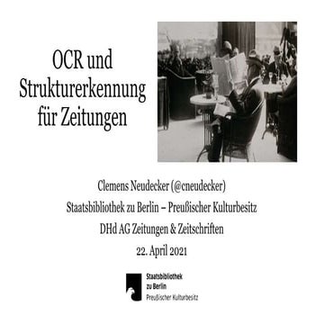 OCR und Strukturerkennung für Zeitungen