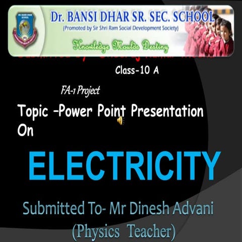 ppt on electricty class 10