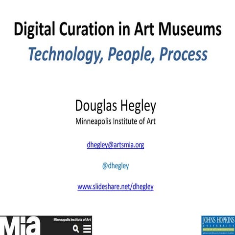 Digital Curation Technology: JHU Summit, October 2015